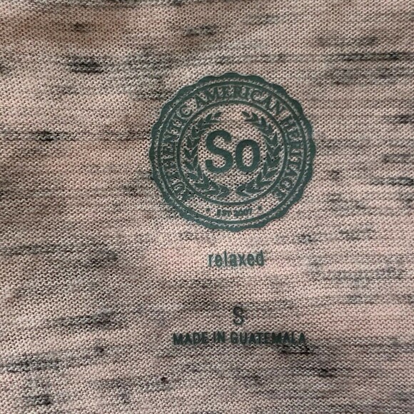 So NWT Pink Space-Dye Scoop Neck Tee Women S Relaxed 3/4 Sleeve - Picture 10 of 12